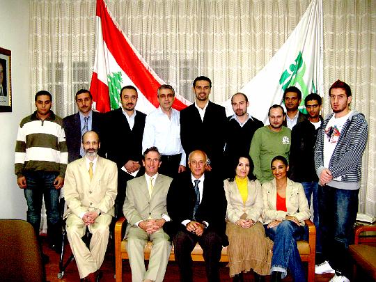 36 Aub alumni.jpg - American University of Beirut Alumni Association hosted a presentation on Consciousness-Based Education. One alumnus is very interested to introduce the curriculum in a system of 30 schools that he owns.